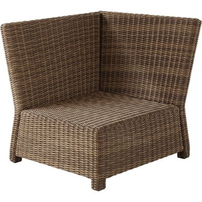 Image showing  Bradenton Wicker Corner Chair, Red