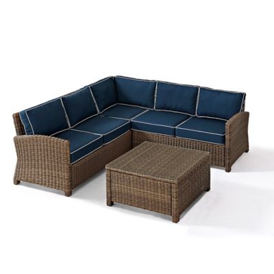 Image showing  4 pc. Bradenton Wicker Seating Set, KO70019WB-NV