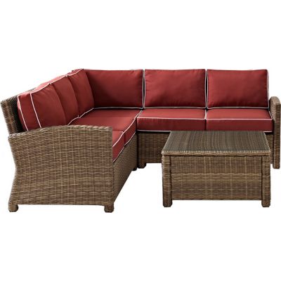 Image showing  4 pc. Bradenton Wicker Seating Set, KO70019WB-NV
