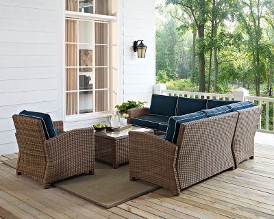 Image showing  5 pc. Bradenton Sectional Wicker Seating Set