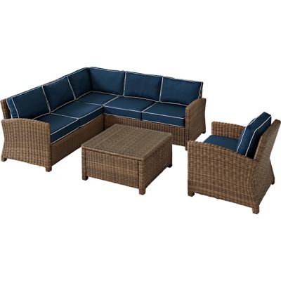 Image showing  5 pc. Bradenton Sectional Wicker Seating Set