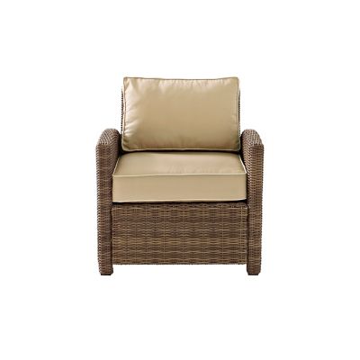 Image showing  Bradenton Outdoor Wicker Arm Chair, Brown