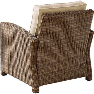 Image showing  Bradenton Outdoor Wicker Arm Chair, Brown