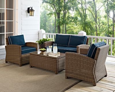 Crosley 4 pc. Bradenton Wicker Seating Set, KO70024WB-NV