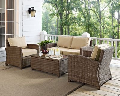 Crosley 4 pc. Bradenton Wicker Seating Set, KO70024WB-NV