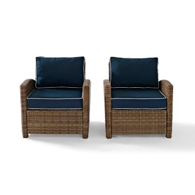 Image showing  Bradenton Wicker Seating Set, Navy, 2-Pack