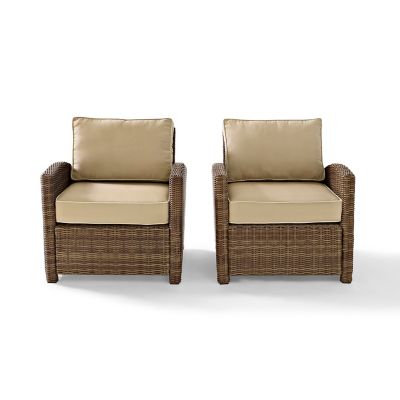 Image showing  2 pc. Bradenton Wicker Seating Set, Brown