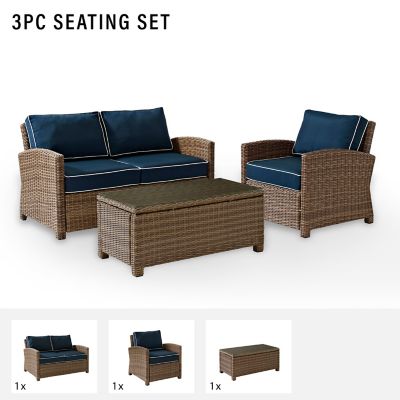 Image showing  3 pc. Bradenton Wicker Seating Set
