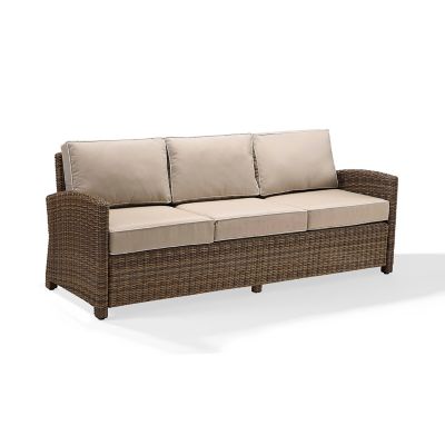 Image showing  Bradenton Outdoor Wicker Sofa, Sand