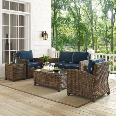 Crosley 5 pc. Bradenton Wicker Conversation Set, 107 in.