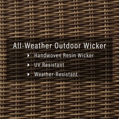 Image showing  5 pc. Bradenton Wicker Conversation Set, 107 in.