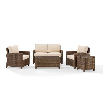 Image showing  5 pc. Bradenton Wicker Conversation Set, 107 in.