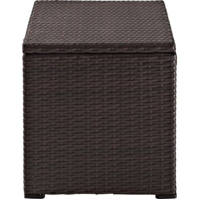Brown Crosley Furniture CO7302-BR Palm Harbor Outdoor Wicker 60-Quart Cooler