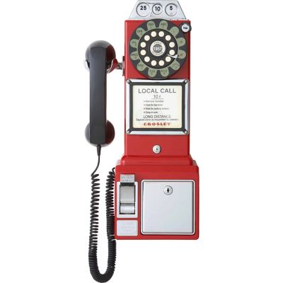 Crosley 1950S Payphone, Red