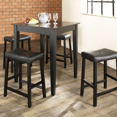 Crosley 5 pc. Pub Dining Set with Tapered Legs, KD520008BK