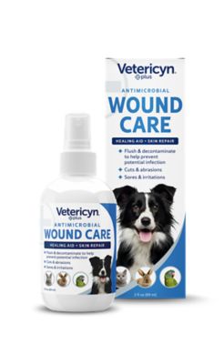 Vetericyn Plus Antimicrobial Wound Care Spray for Dogs and Cats, 3-ounce