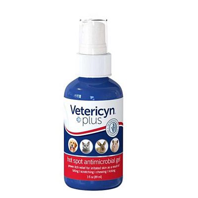 Vetericyn Plus Antimicrobial Hot Spot Gel Spray-On Relief for Dogs and Cats, 3-ounce