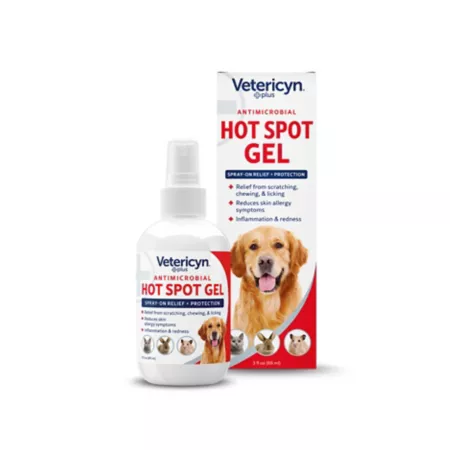 Vetericyn Plus Antimicrobial Hot Spot Gel for Dogs and Cats 3 oz. Hot Spot & Itch Relief