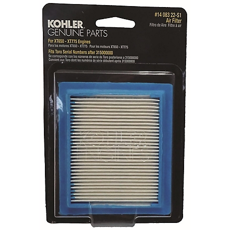 Kohler Lawn Mower Air Filter for XT Series, 14 083 22-S1