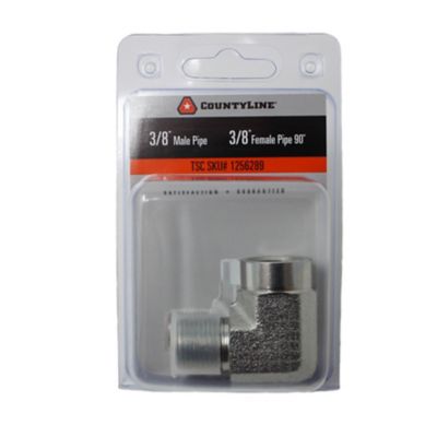 Image showing  3/8 in. Male Pipe x 3/8 in. Female Pipe, 90 Degree