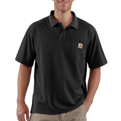 Carhartt Men's Short-Sleeve Contractor's Work Pocket Polo Shirt Nice Work Shirt