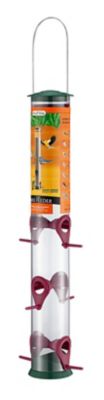 Royal Wing Plastic Tube Bird Feeder, 1.2 lb. Capacity Birds cant pour it out as easy so your bird seed consumption is a bit slower