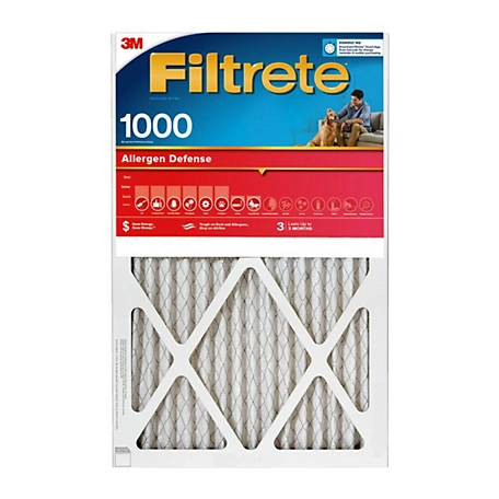 Filtrete 1000 Microallergen Filter, 14 x 25 in.