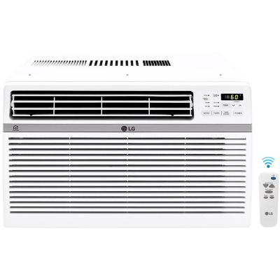 LG 8,000 BTU 115V Window-Mounted Air Conditioner with Wi-Fi Control