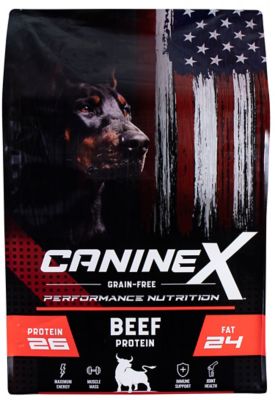 Sportmix CanineX Adult Performance Grain-Free Beef Recipe Dry Dog Food Great for active  dogs! We feed to our 7 malinois