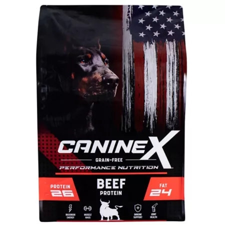 Sportmix CanineX Adult Performance Grain-Free Beef Recipe Dry Dog Food 40 lb Bag Dry Dog Food