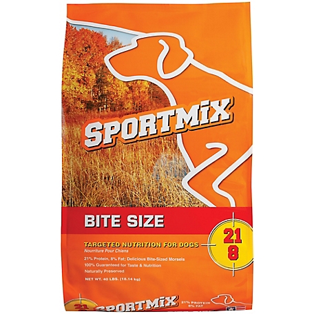 Sportmix Adult 21/8 Performance Formula Bite Size Meat Meal Recipe Dry Dog Food