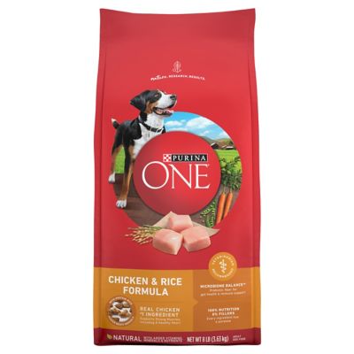 Purina ONE SmartBlend Chicken & Rice Formula Natural Dry Dog Food This review is for the large breed puppy