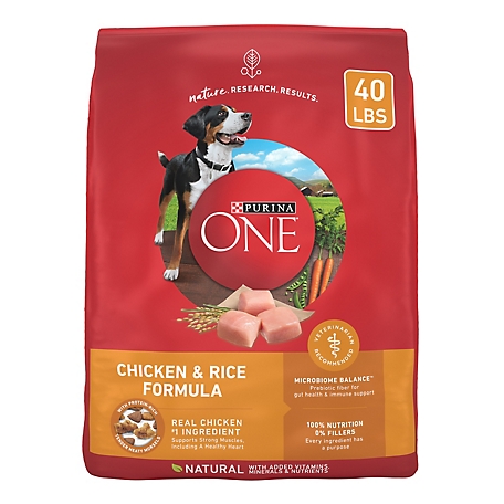 Purina ONE Natural Dry Dog Food, SmartBlend Chicken & Rice Formula 8 lb. Bag