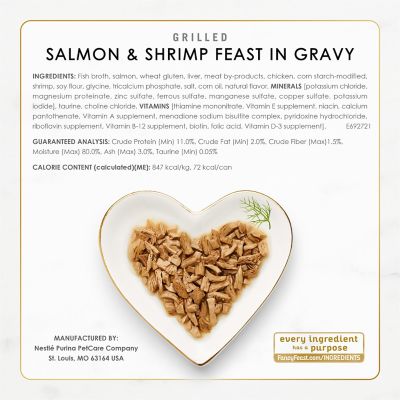 Image showing  All Life Stages Grilled Seafood, Tuna, Salmon and Shrimp in Gravy Wet Cat Food Variety pk., 3 oz., 30 Cans
