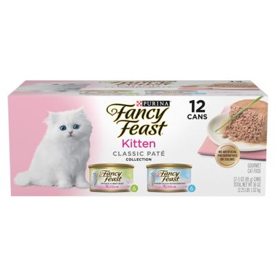 Fancy Feast Grain Free Pate Wet Kitten Food Variety pk., Kitten Classic Pate Collection Turkey & Whitefish Price pending