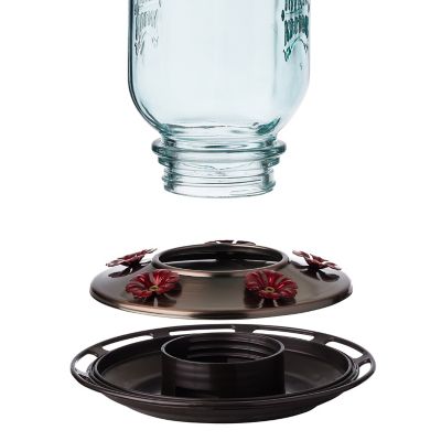 Image showing  25 oz. Mason Jar Hummingbird Feeder
