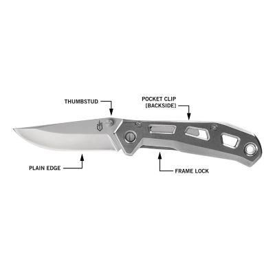Image showing  2.8 in. Airlift Folding Knife, Silver