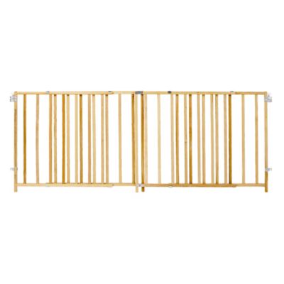 Image showing  27 in. Extra-Wide Swing Wooden Pet Gate, 60 in. to 103 in. W