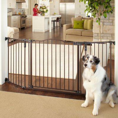 MyPet 27 in. Extra Wide Swing Wooden Pet Gate 60 in. to 103 in. W at Tractor Supply Co