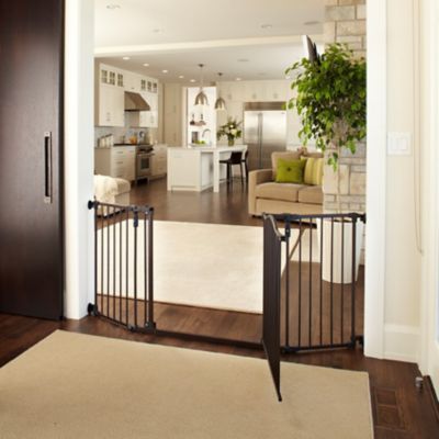 Image showing  Extra Wide Windsor Arch Walk-Through Steel Pet Gate, 38.3 in. to 72 in. W