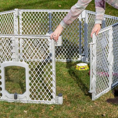 Image showing 6 th MyPet Indoor/Outdoor 6-Panel Petyard Passage Pet Exercise Pen, 26 in.