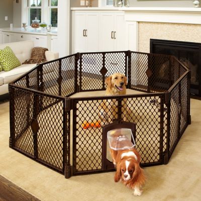 Image showing 5 th MyPet Indoor/Outdoor 8-Panel Petyard Passage Pet Exercise Pen, 26 in.