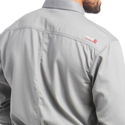 Image showing  Men's FR Flame-Resistant Solid Long-Sleeve Work Shirt