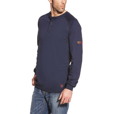 Ariat Men's Long-Sleeve Flame-Resistant Work Henley Shirt