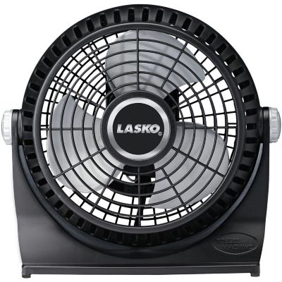 Lasko 10 in. Breeze Machine Pivoting Floor/Table Fan, Black