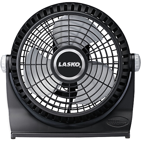 Lasko 10 in. Breeze Machine Pivoting Floor/Table Fan, Black