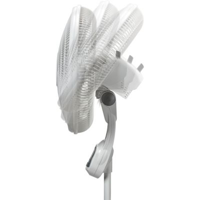 Image showing  16 in. 3-Speed Remote Control Stand Fan, 1,045 CFM, White