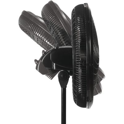 Image showing  18 in. Adjustable Elegance and Performance Pedestal Fan, Black