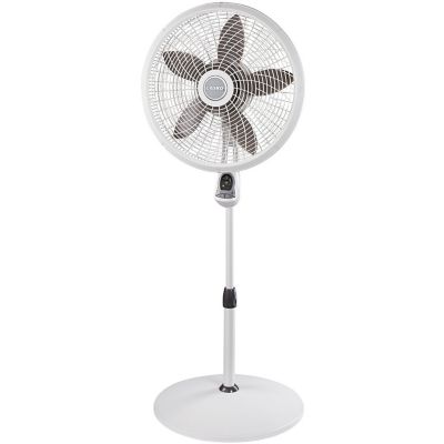 Lasko 18 in. Adjustable Cyclone Pedestal Fan with Remote Control, White