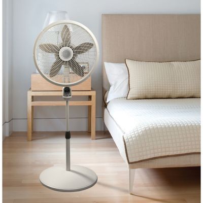 Image showing 6 th Lasko 18 in. Adjustable Cyclone Pedestal Fan with Remote Control, White